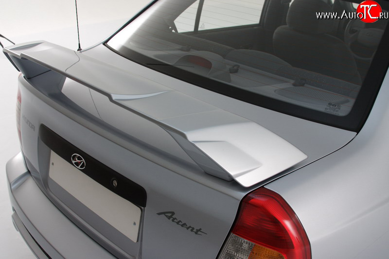 2 649 р. Спойлер Классик Hyundai Accent 2 LC седан дорестайлинг (ТагАЗ) (1999-2012) (Неокрашенный)  с доставкой в г. Воронеж