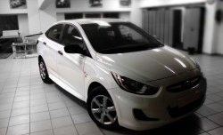 1 099 р. Реснички Sport Hyundai Solaris RBr седан дорестайлинг (2010-2014) (Неокрашенные)  с доставкой в г. Воронеж. Увеличить фотографию 6