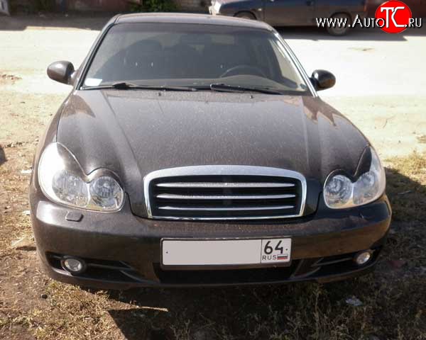 1 299 р. Реснички M-VRS Hyundai Sonata EF рестайлинг ТагАЗ (2001-2013) (Неокрашенные)  с доставкой в г. Воронеж