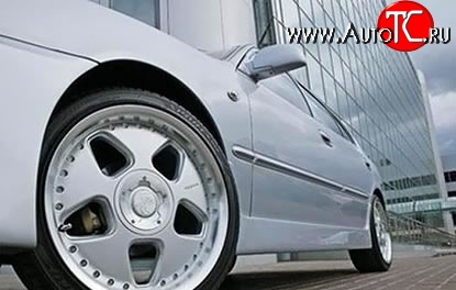 5 949 р. Пороги накладки ATH New Hyundai Accent седан ТагАЗ (2001-2012) (Неокрашенные)  с доставкой в г. Воронеж