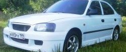 2 549 р. Пороги накладки ATH-classic Hyundai Accent седан ТагАЗ (2001-2012) (Неокрашенные)  с доставкой в г. Воронеж. Увеличить фотографию 3