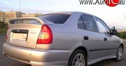 6 549 р. Пороги накладки Street Hyundai Accent седан ТагАЗ (2001-2012) (Неокрашенные)  с доставкой в г. Воронеж. Увеличить фотографию 2