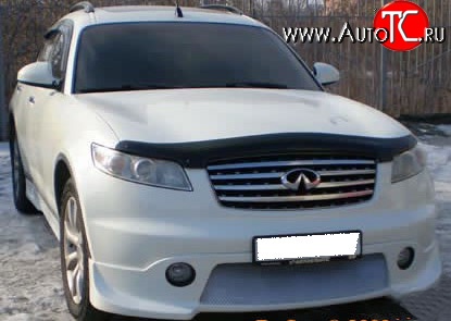 10 599 р. Накладка переднего бампера FX-Design INFINITI FX35 S50 дорестайлинг (2002-2005) (Неокрашенная)  с доставкой в г. Воронеж