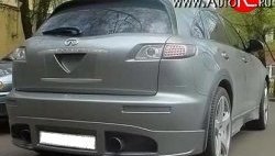10 599 р. Накладка заднего бампера FX-Design INFINITI FX35 S50 дорестайлинг (2002-2005) (Неокрашенная)  с доставкой в г. Воронеж. Увеличить фотографию 2