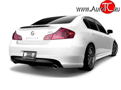 9 799 р. Накладка заднего бампера H Style INFINITI GF35 (2002-2008) (Неокрашенная)  с доставкой в г. Воронеж