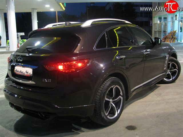 9 299 р. Накладка заднего бампера Diablo INFINITI FX50 S51 дорестайлинг (2008-2011) (Неокрашенная)  с доставкой в г. Воронеж