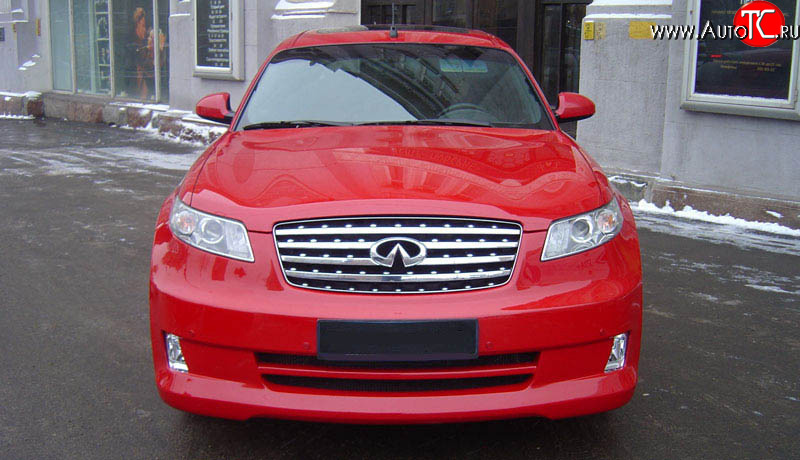 10 999 р. Радиаторная решётка AERO INFINITI FX35 S50 дорестайлинг (2002-2005) (Неокрашенная)  с доставкой в г. Воронеж