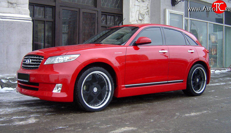21 099 р. Передние крылья AERO INFINITI FX35 S50 дорестайлинг (2002-2005) (Неокрашенные)  с доставкой в г. Воронеж