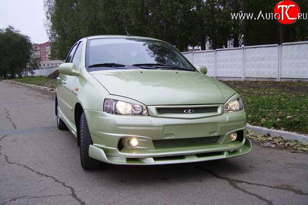 6 199 р. Спойлер переднего бампера Камея-Спорт Лада Калина 1118 седан (2004-2013) (Неокрашенная)  с доставкой в г. Воронеж