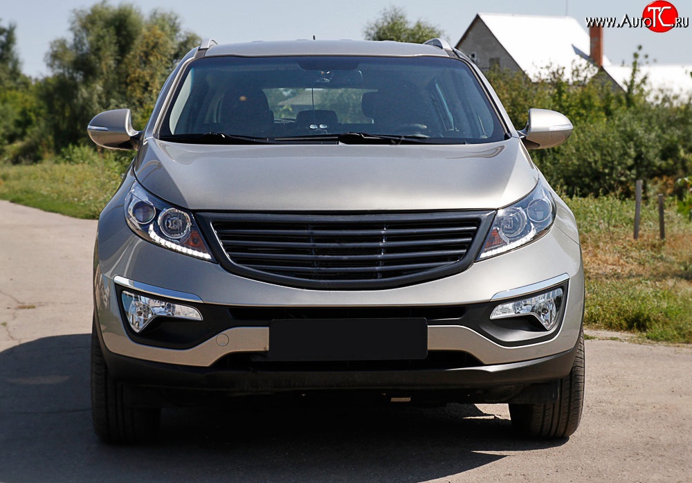 71 999 р. Решётка радиатора RA V1  KIA Sportage  3 SL (2010-2016) дорестайлинг, рестайлинг (Неокрашенная)  с доставкой в г. Воронеж