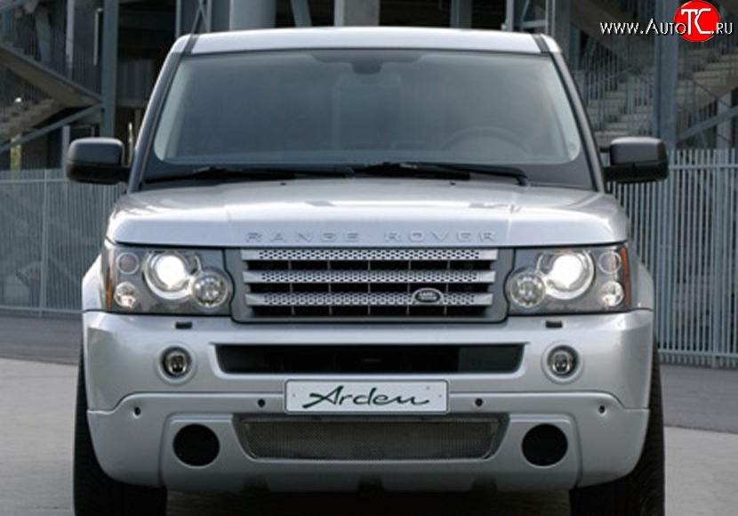 14 949 р. Накладка переднего бампера ARDEN Land Rover Range Rover Sport 1 L320 дорестайлинг (2005-2009) (Накладка без решёток, Неокрашенная)  с доставкой в г. Воронеж