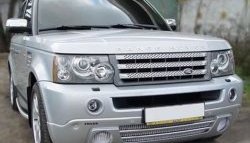 14 949 р. Накладка переднего бампера ARDEN Land Rover Range Rover Sport 1 L320 дорестайлинг (2005-2009) (Накладка без решёток, Неокрашенная)  с доставкой в г. Воронеж. Увеличить фотографию 2