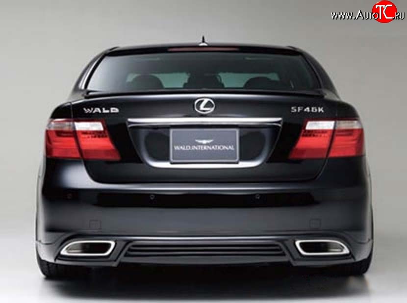 15 699 р. Накладка заднего бампера Wald Lexus LS460 XF40 дорестайлинг (2006-2009) (Неокрашенная)  с доставкой в г. Воронеж