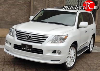 18 449 р. Накладка переднего бампера LX Mode Lexus LX570 J200 дорестайлинг (2007-2012) (Неокрашенная)  с доставкой в г. Воронеж