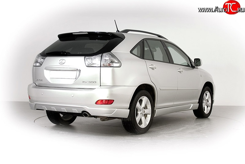 2 649 р. Накладка заднего бампера Style Lexus RX350 XU30 дорестайлинг (2003-2006) (Неокрашенная)  с доставкой в г. Воронеж
