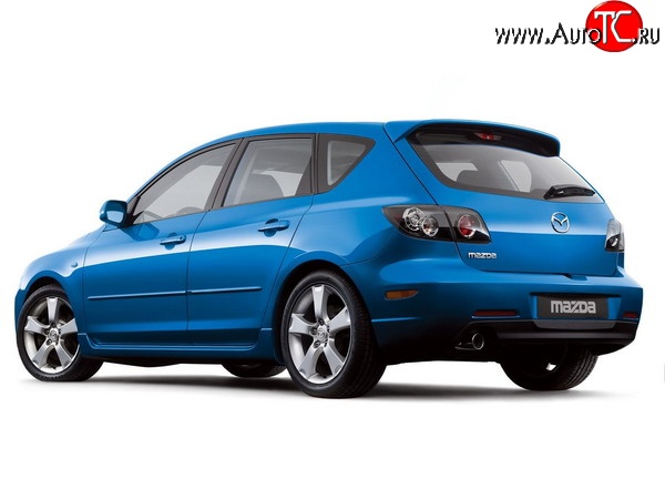 5 749 р. Спойлер Light  Mazda 3/Axela  BK (2003-2009) дорестайлинг, хэтчбэк, рестайлинг, хэтчбэк (Неокрашенный)  с доставкой в г. Воронеж