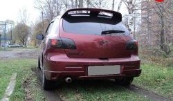 7 319 р. Спойлер Racing Mazda 3/Axela BK дорестайлинг, хэтчбэк (2003-2006) (Неокрашенный)  с доставкой в г. Воронеж. Увеличить фотографию 3