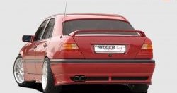 4 049 р. Накладка заднего бампера Rieger Mercedes-Benz C-Class W202 дорестайлинг седан (1993-1997)  с доставкой в г. Воронеж. Увеличить фотографию 4