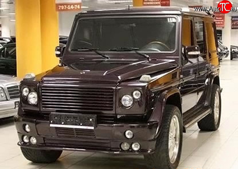 9 799 р. Накладка переднего бампера ART Style Mercedes-Benz G class W463 5 дв. дорестайлинг (1989-1994) (Неокрашенная)  с доставкой в г. Воронеж