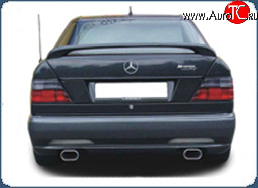 4 999 р. Накладка Classic на задний бампер Mercedes-Benz E-Class W124 седан дорестайлинг (1984-1993)  с доставкой в г. Воронеж