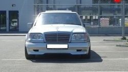 4 299 р. Накладка переднего бампера GT Dynamics Mercedes-Benz E-Class S124 универсал рестайлинг (1993-1996) (Неокрашенная)  с доставкой в г. Воронеж. Увеличить фотографию 2