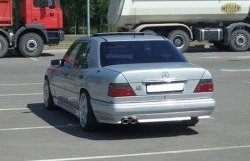 4 299 р. Накладка заднего бампера GT Dynamics Mercedes-Benz E-Class W124 седан дорестайлинг (1984-1993) (Неокрашенная)  с доставкой в г. Воронеж. Увеличить фотографию 3