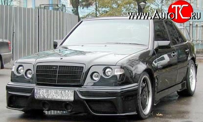 7 849 р. Накладка переднего бампера Storm Mercedes-Benz E-Class S124 универсал рестайлинг (1993-1996) (Неокрашенная)  с доставкой в г. Воронеж