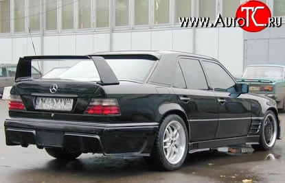 7 849 р. Накладка заднего бампера Storm Mercedes-Benz E-Class W124 седан дорестайлинг (1984-1993) (Неокрашенная)  с доставкой в г. Воронеж