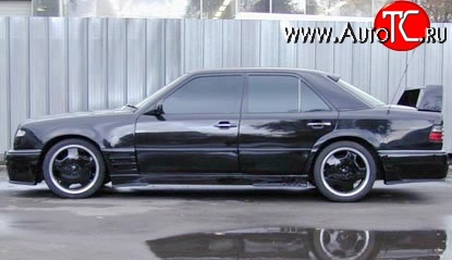5 949 р. Пороги накладки Storm Mercedes-Benz E-Class W124 седан дорестайлинг (1984-1993) (Неокрашенные)  с доставкой в г. Воронеж