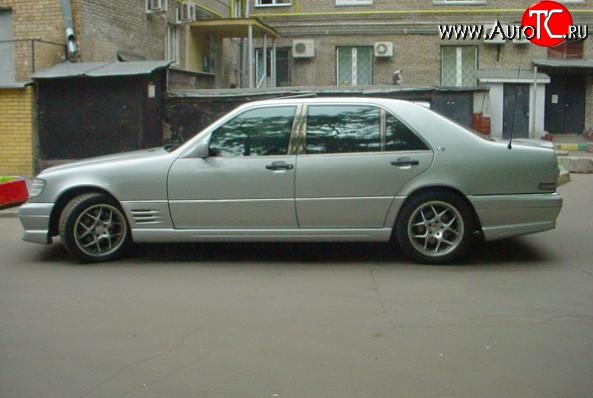 12 599 р. Пороги накладки LORINSER Mercedes-Benz S class W140 Седан (1991-1998) (Неокрашенные)  с доставкой в г. Воронеж