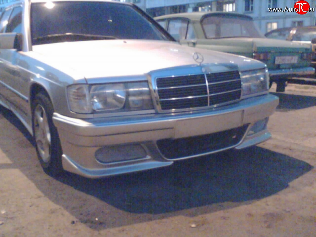 7 299 р. Передний бампер Rieger Mercedes-Benz C-Class W201 седан (1982-1992)  с доставкой в г. Воронеж