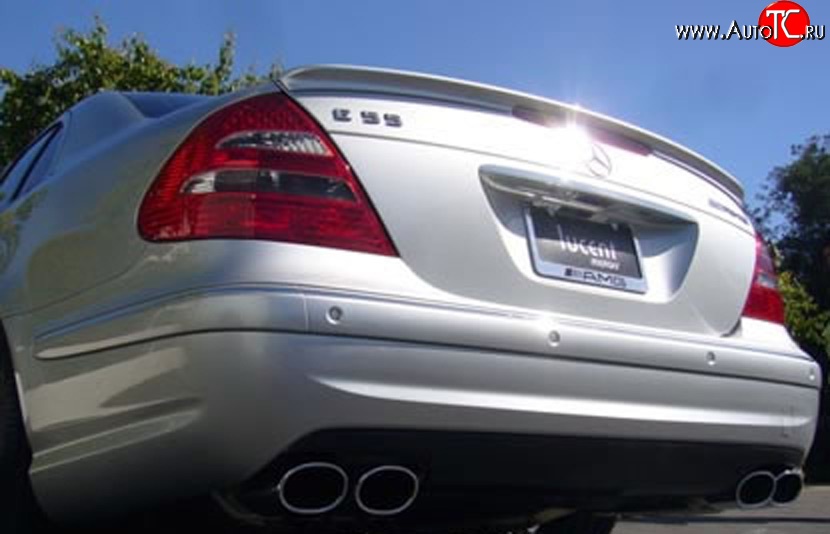 5 099 р. Лип спойлер AMG Mercedes-Benz E-Class W211 дорестайлинг седан (2002-2006) (Неокрашенный)  с доставкой в г. Воронеж