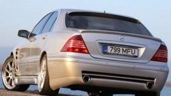 5 099 р. Козырёк Lorinser F-01 на заднее лобовое стекло автомобиля Mercedes-Benz S class W220 (1998-2005) (Неокрашенный)  с доставкой в г. Воронеж. Увеличить фотографию 2