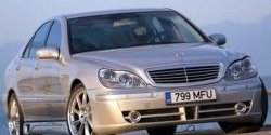 9 799 р. Пороги накладки Lorinser F-01 Mercedes-Benz S class W220 (1998-2005) (База: стандартная, Неокрашенные)  с доставкой в г. Воронеж. Увеличить фотографию 2