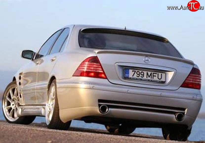 12 599 р. Задний бампер Lorinser F-01 Mercedes-Benz S class W220 (1998-2005) (Неокрашенный)  с доставкой в г. Воронеж