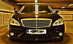 8 649 р. Передний бампер AMG Mercedes-Benz S class 5 W221 седан дорестайлинг (2005-2009) (Неокрашенный)  с доставкой в г. Воронеж. Увеличить фотографию 2