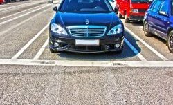 8 649 р. Передний бампер AMG Mercedes-Benz S class 5 W221 седан дорестайлинг (2005-2009) (Неокрашенный)  с доставкой в г. Воронеж. Увеличить фотографию 4