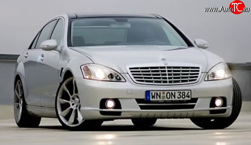 16 049 р. Передний бампер LORINSER Mercedes-Benz S class 5 W221 седан дорестайлинг (2005-2009) (Неокрашенный)  с доставкой в г. Воронеж