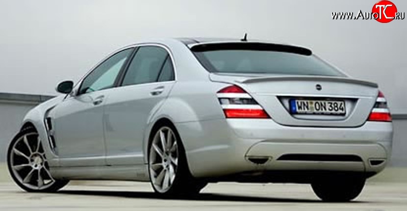16 049 р. Задний бампер LORINSER Mercedes-Benz S class 5 W221 седан дорестайлинг (2005-2009) (Неокрашенный)  с доставкой в г. Воронеж