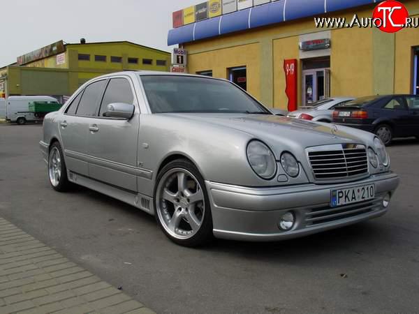 8 149 р. Передний бампер Lorinzer  Mercedes-Benz E-Class  W210 (1996-1999) дорестайлинг седан, дорестайлинг универсал (Дорестайлинг, Неокрашенный)  с доставкой в г. Воронеж