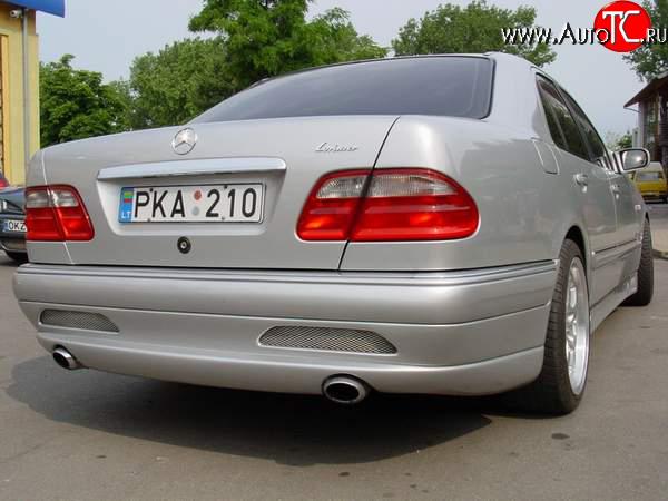 8 149 р. Задний бампер Lorinzer Mercedes-Benz E-Class W210 дорестайлинг седан (1996-1999) (Неокрашенный)  с доставкой в г. Воронеж