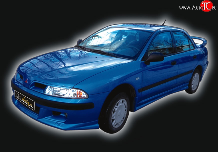 4 149 р. Накладка переднего бампера GT Dynamics Mitsubishi Carisma (1999-2004) (Неокрашенная)  с доставкой в г. Воронеж