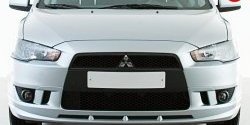 3 599 р. Накладка переднего бампера Elegance Mitsubishi Lancer 10 CY седан дорестайлинг (2007-2010) (Неокрашенная)  с доставкой в г. Воронеж. Увеличить фотографию 3