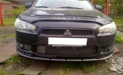 3 599 р. Накладка переднего бампера Elegance Mitsubishi Lancer 10 CY седан дорестайлинг (2007-2010) (Неокрашенная)  с доставкой в г. Воронеж. Увеличить фотографию 2