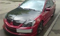 6 399 р. Накладка переднего бампера Evo Mitsubishi Lancer 9 CS седан 1-ый рестайлинг (2003-2005) (Неокрашенная)  с доставкой в г. Воронеж. Увеличить фотографию 3