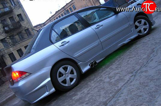 5 199 р. Пороги OS на Mitsubishi Lancer 9 CS универсал 1-ый рестайлинг (2003-2005)  с доставкой в г. Воронеж