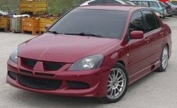 15 999 р. Передний бампер Evo  Mitsubishi Lancer  9 CS (2003-2009) седан 1-ый рестайлинг, универсал 1-ый рестайлинг, седан 2-ой рестайлинг, универсал 2-ой рестайлинг (Без сетки, Неокрашенный)  с доставкой в г. Воронеж. Увеличить фотографию 2