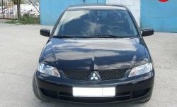 869 р. Комплект широких ресничек Evo V2  Mitsubishi Lancer  9 CS (2003-2009) седан 1-ый рестайлинг, универсал 1-ый рестайлинг, седан 2-ой рестайлинг, универсал 2-ой рестайлинг (Неокрашенные)  с доставкой в г. Воронеж. Увеличить фотографию 1