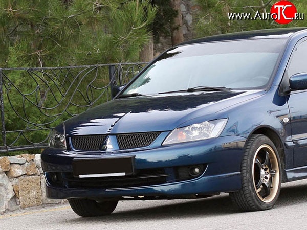 5 749 р. Накладка переднего бампера Sport 2.0  Mitsubishi Lancer  9 CS (2005-2009) седан 2-ой рестайлинг, универсал 2-ой рестайлинг (Неокрашенная)  с доставкой в г. Воронеж