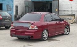 14 299 р. Задний бампер Evo Mitsubishi Lancer 9 CS седан 2-ой рестайлинг (2005-2009) (Неокрашенный)  с доставкой в г. Воронеж. Увеличить фотографию 1